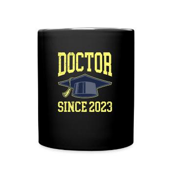 Phinished Graduation 2023 Docteur Ph.D Doctorat - Mug uni - noir - Devant