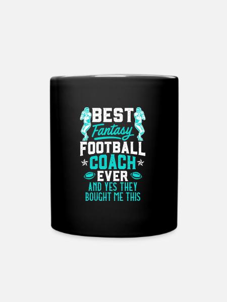 Bester Fantasy Football Coach - Tasse einfarbig - Schwarz