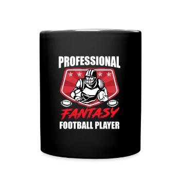 Professional Fantasy Football Player - Full Colour Mug - black - Front