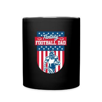 Papa de football Fantasy - Mug uni - noir - Devant