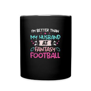 Femme de football Fantasy - Mug uni - noir - Devant