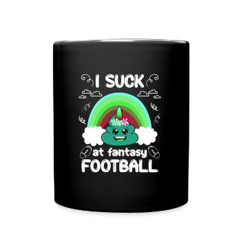 Mauvais joueur de football Fantasy - Mug uni - noir - Devant