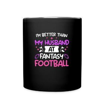 Femme de football Fantasy - Mug uni - noir - Devant