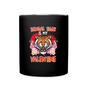 Sweetheart I Love Bengal Tiger Valentine's Day - Full Colour Mug - black - Front