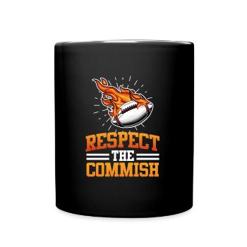 Respectez le commissaire Commish - Mug uni - noir - Devant