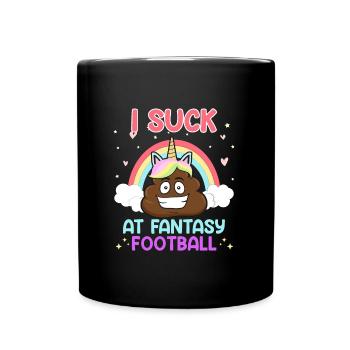 Je suis nul au Fantasy Football - Mug uni - noir - Devant