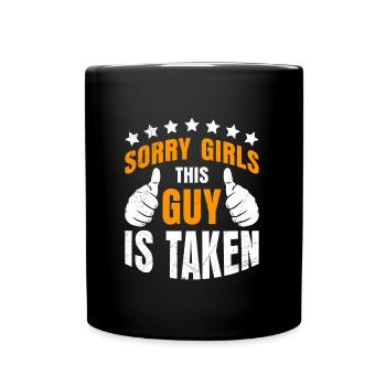 Désolé les filles, ce gars est pris Partenariat - Mug uni - noir - Devant