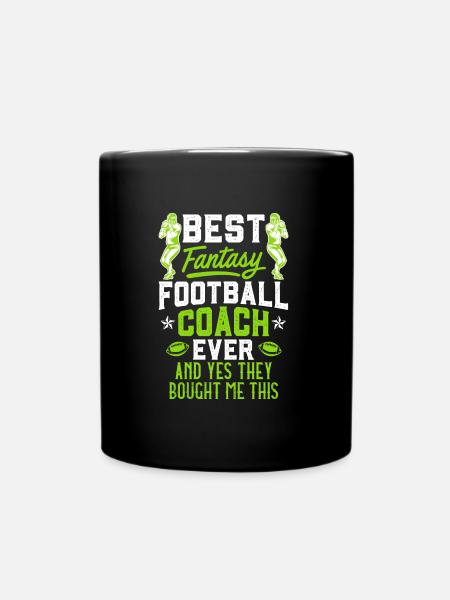 Bester Fantasy Football Coach - Tasse einfarbig - Schwarz