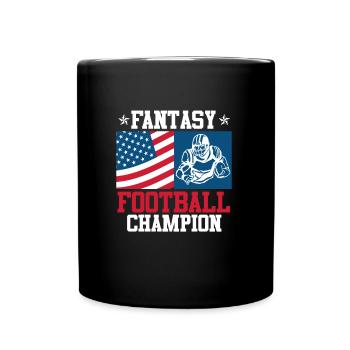 Fantasy Football King Fantasy Football Champion - Mug uni - noir - Devant