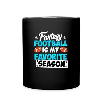 Fantasy Football Season - Tasse einfarbig - Schwarz - Vorne