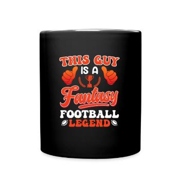Légende du football Fantasy - Mug uni - noir - Devant