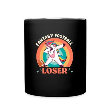 Fantasy Football Loser Licorne Fantasy Football - Mug uni - noir - Devant