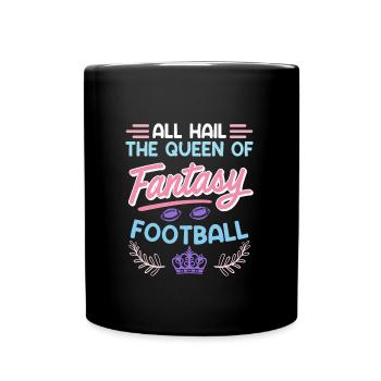 Reine du football Fantasy - Mug uni - noir - Devant