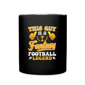 Légende du football Fantasy - Mug uni - noir - Devant