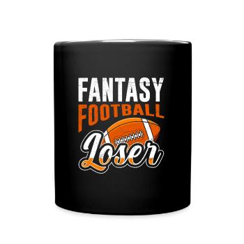 Perdant de football Fantasy - Mug uni - noir - Devant