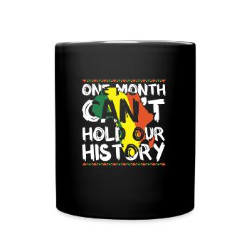 Black History Month USA Afro Amerika Afrika - Tasse einfarbig - Schwarz - Vorne
