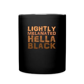 Noir fier couleur de peau foncée Afro Amérique Afrique - Mug uni - noir - Devant