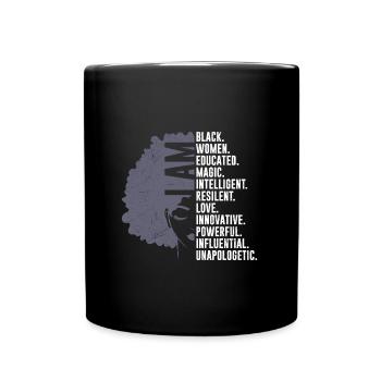 Femme Pouvoir Femme Noire Femme Africaine - Mug uni - noir - Devant