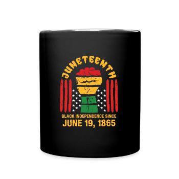 Juneteenth 1865 Black History USA Afrika - Tasse einfarbig - Schwarz - Vorne
