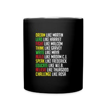 Histoire des Noirs Martin Luther King Afrique - Mug uni - noir - Devant