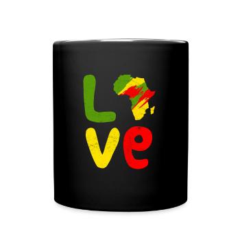 Afrique Amour Afrique Amour Afrique - Mug uni - noir - Devant