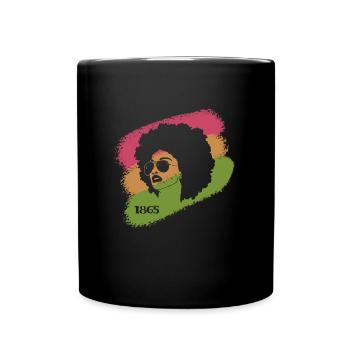 Juneteenth 1865 African American African woman - Full Colour Mug - black - Front