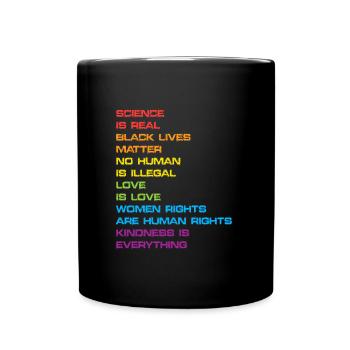 Black Lives Matter Women's Rights Africa - Full Colour Mug - black - Front