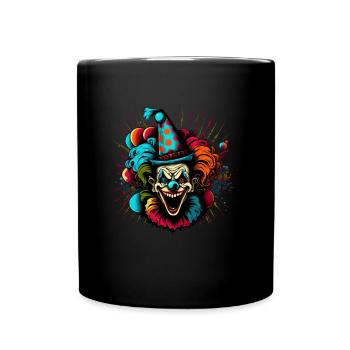 Carnaval Clown Creepy Clown Face Carnaval - Mug uni - noir - Devant