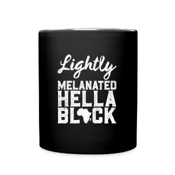 Noir Couleur de peau foncée 100% mélanine Afrique - Mug uni - noir - Devant