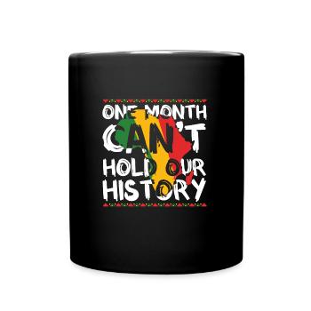 Black History Month USA Afro Amerika Afrika - Tasse einfarbig - Schwarz - Vorne