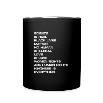 Black Lives Matter Women’s Rights Africa - Mug uni - noir - Devant