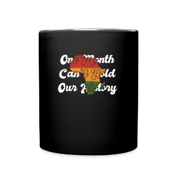 Black History Month USA Afro Amerika Afrika - Tasse einfarbig - Schwarz - Vorne