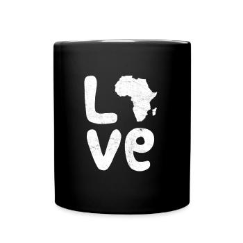 Afrique Amour Afrique Amour Afrique - Mug uni - noir - Devant