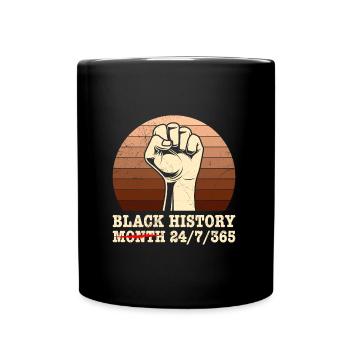 Black History Month USA History Africa - Full Colour Mug - black - Front