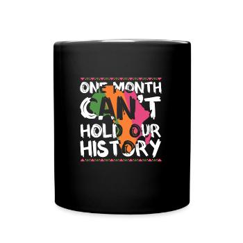 Black History Month USA Afro Amerika Afrika - Tasse einfarbig - Schwarz - Vorne
