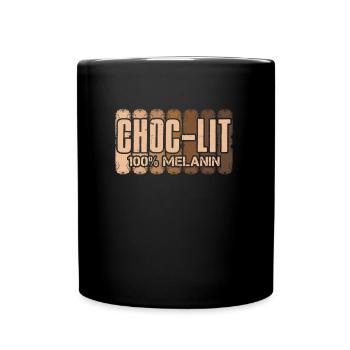 Choc-Lit Melanin Chocolate African Woman - Full Colour Mug - black - Front