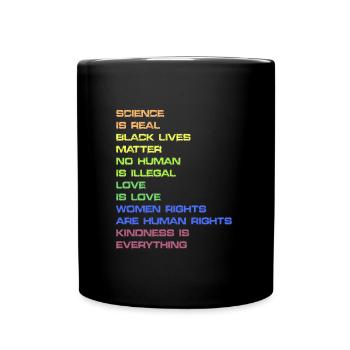 Black Lives Matter Women’s Rights Africa - Mug uni - noir - Devant