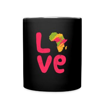 Afrique Amour Afrique Amour Afrique - Mug uni - noir - Devant