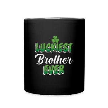 La Saint-Patrick dit le frère le plus chanceux de tous les temps - Mug uni - noir - Devant