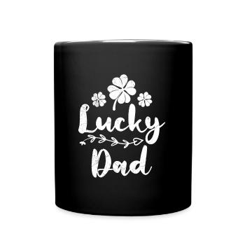 Lucky Dad Irish St Patrick’s Day Papa - Mug uni - noir - Devant