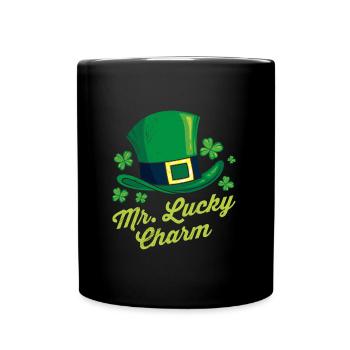 Mr Lucky Charm Irlandais St Patrick - Mug uni - noir - Devant