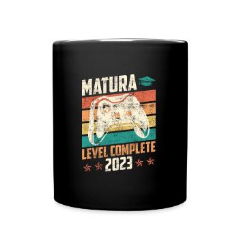 Matura Level complete Maturanten Gamer - Tasse einfarbig - Schwarz - Vorne
