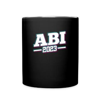 Abi 2023 Abitur Abiturienten - Tasse einfarbig - Schwarz - Vorne