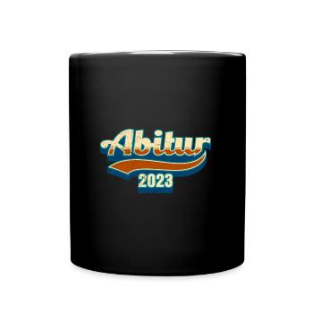 Abi 2023 Abitur Abiturient - Tasse einfarbig - Schwarz - Vorne