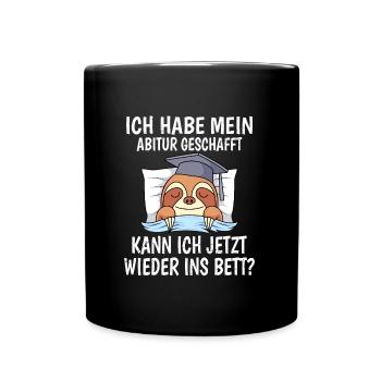 Abitur 2023 Abiturient - Tasse einfarbig - Schwarz - Vorne