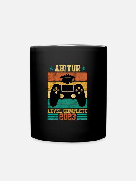 Abi 2023 Abitur Level complete Abiturient - Tasse einfarbig - Schwarz
