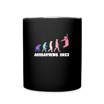 Abisapiens 2023 Abitur Abi 2023 Abiturienten - Tasse einfarbig - Schwarz - Vorne