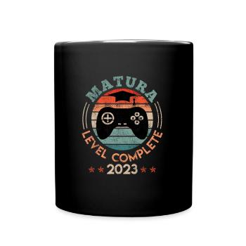Matura Level complete Maturanten Gamer - Tasse einfarbig - Schwarz - Vorne