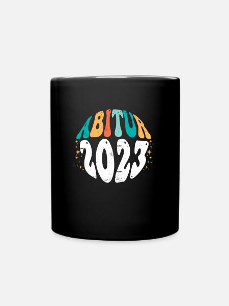 Abi 2023 Abitur Abiturienten - Tasse einfarbig - Schwarz
