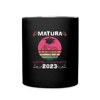 Matura 2023 Maturanten - Tasse einfarbig - Schwarz - Vorne